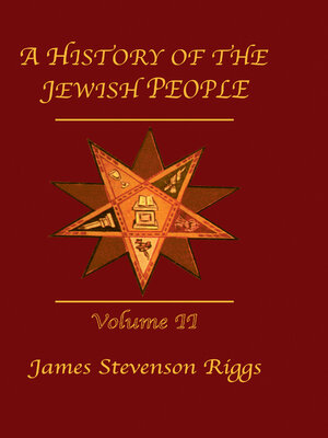 cover image of History of the Jewish People Vol 2
